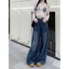 Ảnh của Quần jean nữ dài dài ống rộng, quần jean nữ KABICO lưng cao phong cách Ulzzang_K61