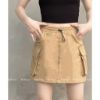 Ảnh của Chân váy kaki túi hộp KABICO nữ chân váy ngắn chữ a kèm quần trong cạp co dãn kèm dây rút chỉnh độ rộng, dáng ngắn V40