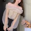 Picture of Áo Voan Trễ Vai Tiều Thư Sang Chảnh, Áo Trễ Vai Dài Tay_A7