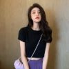 Picture of Áo Croptop ngắn tay phong cách Hàn Quốc, áo croptop nữ