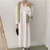 Picture of Váy sơ mi nữ dáng dài form rộng suông, đầm sơ mi nữ dài tay phong cách Hàn Quốc A22