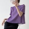 Picture of Áo Tay lỡ KABICO.LADEIS cổ tròn, màu trơn phong cách Hàn Quốc_M9