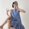 Picture of Đầm nữ dáng suông không cổ, đầm nữ công sở dáng ngắn, đầm KABICO tiểu thư phong cách _M3
