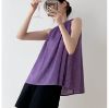 Picture of Áo cổ yếm xếp ly sexy, áo KABICO.LADIES màu tím dáng ngắn phong cách_M10