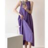 Picture of Đầm xuông sắt nacshphong cách Hàn Quốc, đầm maxi hai dây đi biển dành cho mua hè_m7