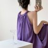 Picture of Đầm xuông sắt nacshphong cách Hàn Quốc, đầm maxi hai dây đi biển dành cho mua hè_m7
