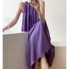 Picture of Đầm xuông sắt nacshphong cách Hàn Quốc, đầm maxi hai dây đi biển dành cho mua hè_m7