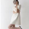 Picture of Đầm chữ A dáng ngắn, đầm tay lỡ đính nơ tiểu thư thời trang mua hè dành cho nữ_m6