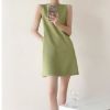 Picture of Đầm nữ dáng suông thiết kế cao cấp, đầm công sở trẻ chung không tay thanh lịch_m19