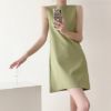 Picture of Đầm nữ dáng suông thiết kế cao cấp, đầm công sở trẻ chung không tay thanh lịch_m19