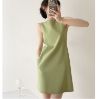 Picture of Đầm nữ dáng suông thiết kế cao cấp, đầm công sở trẻ chung không tay thanh lịch_m19