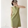 Picture of Đầm nữ dáng suông thiết kế cao cấp, đầm công sở trẻ chung không tay thanh lịch_m19