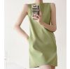 Picture of Đầm nữ dáng suông thiết kế cao cấp, đầm công sở trẻ chung không tay thanh lịch_m19