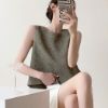 Ảnh của Áo sát nách hở lưng cao cấp, áo nữ tahnh lích dáng croptop phong cách Hàn Quốc_M12