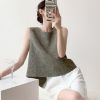 Ảnh của Áo sát nách hở lưng cao cấp, áo nữ tahnh lích dáng croptop phong cách Hàn Quốc_M12