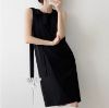 Picture of Đầm nữ midi dáng suông xếp ly cao cấp, đầm công sở trẻ chung hàng thiết kế dài qua gối_m14