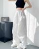 Picture of Quần gió nữ ống rộng dáng dài túi trước, quần dài cạp chun KABIO kiểu dáng thanh lịch unisex_j38
