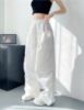 Picture of Quần gió nữ ống rộng dáng dài túi trước, quần dài cạp chun KABIO kiểu dáng thanh lịch unisex_j38