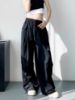 Picture of Quần gió nữ ống rộng dáng dài túi trước, quần dài cạp chun KABIO kiểu dáng thanh lịch unisex_j38